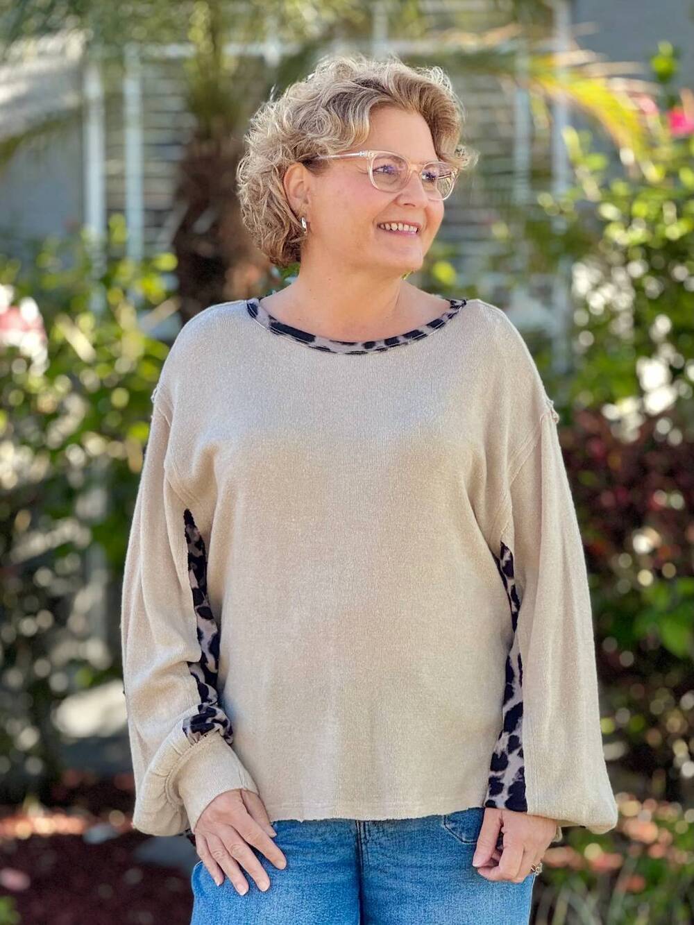 NEW KORI not quite neutral top in beige